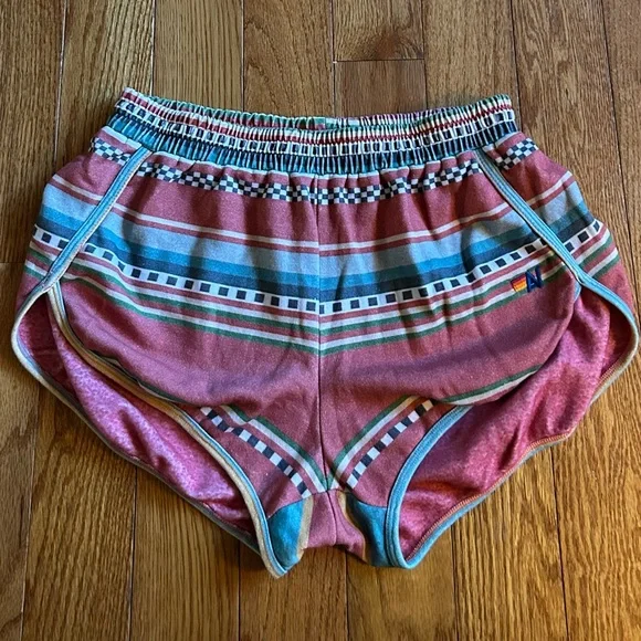 Aviator Nation Tulum Rainbow Jogger Shorts NEW Large - Picture 2 of 3